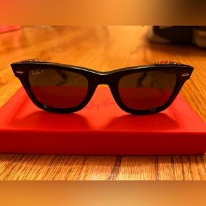 RAY BAN SPECIAL SERIES#6 MULTI-COLOR  POLARIZED GLASS WAYFARER SUNGLASSES